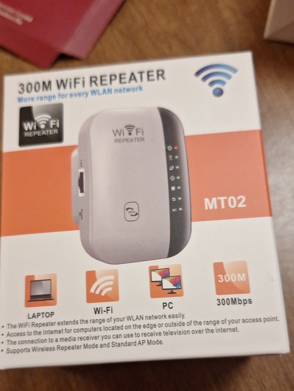 MT02 300M WiFi Repeater - White